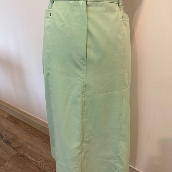 Dan Joyce Vintage Maxi Mint Green  Pencil Skirt 14 - Picture 11 of 11